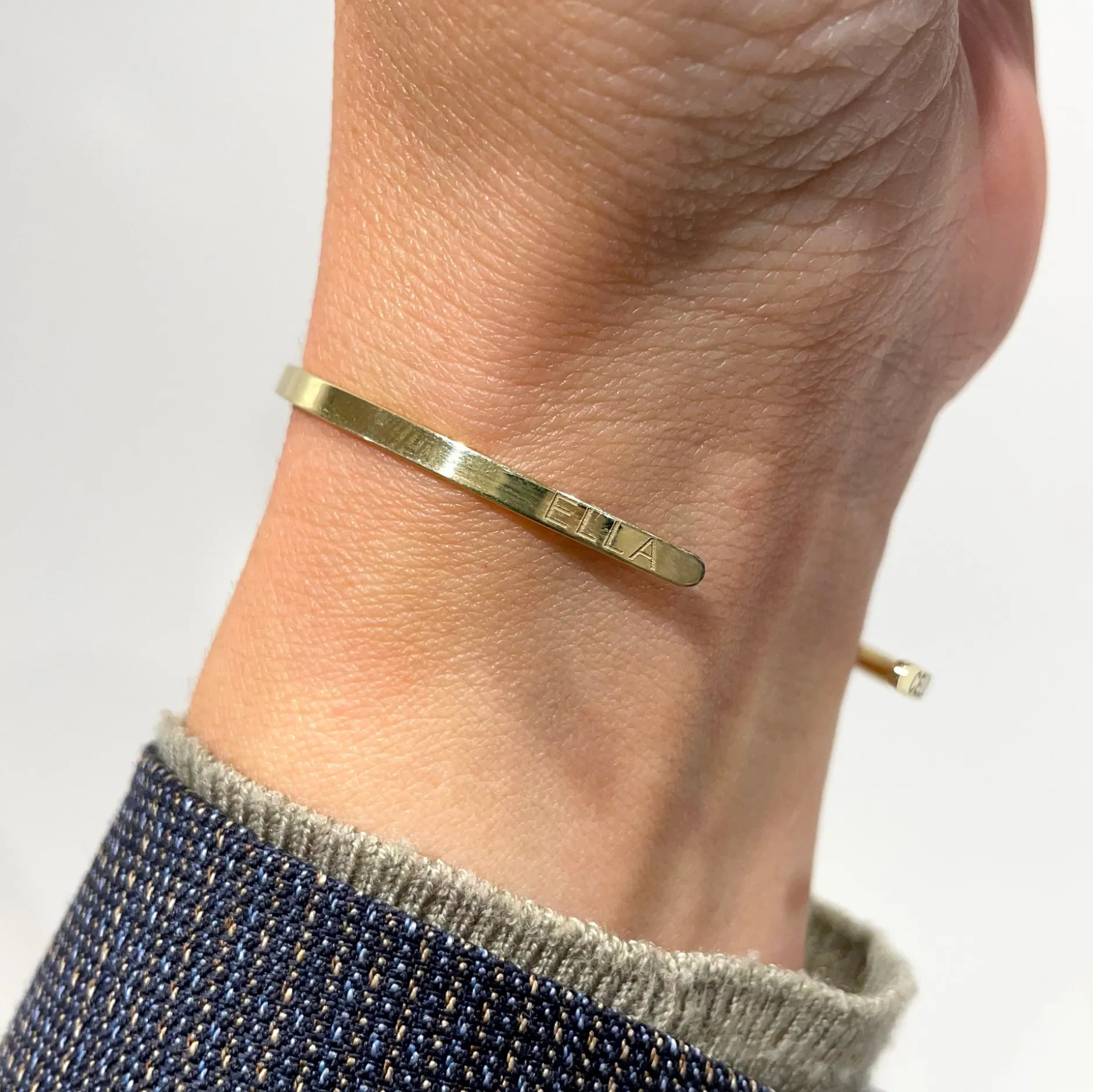 Armband 14k classic stripe