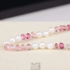 Armband 14k watermelon pearls