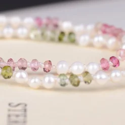 Armband 14k watermelon pearls