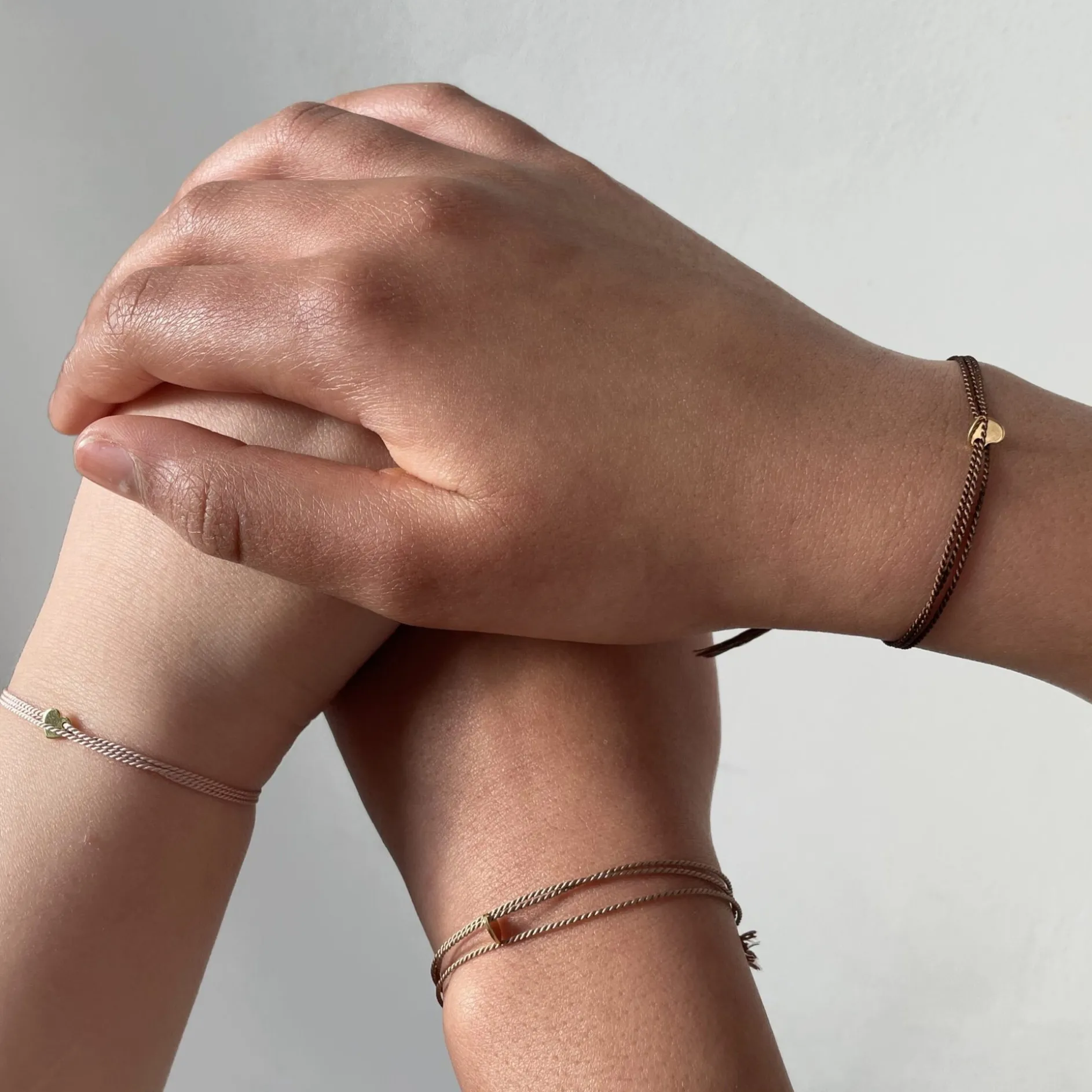Armband love knot ❤ hart onder de riem