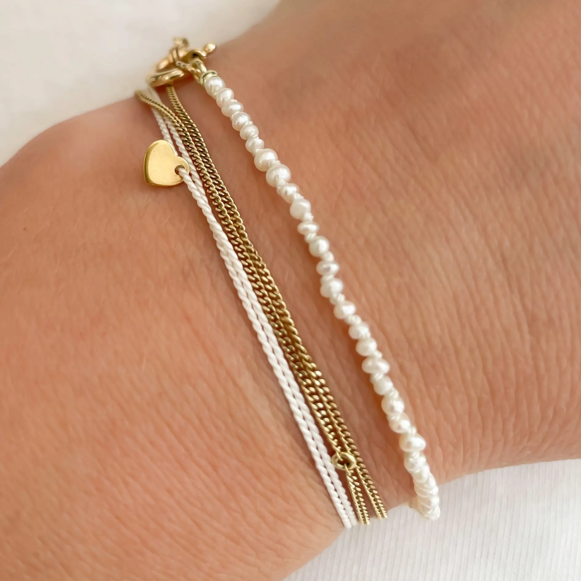 B2B Armband love knot ❤ hart onder de riem
