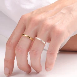B2B Ring flat pearl