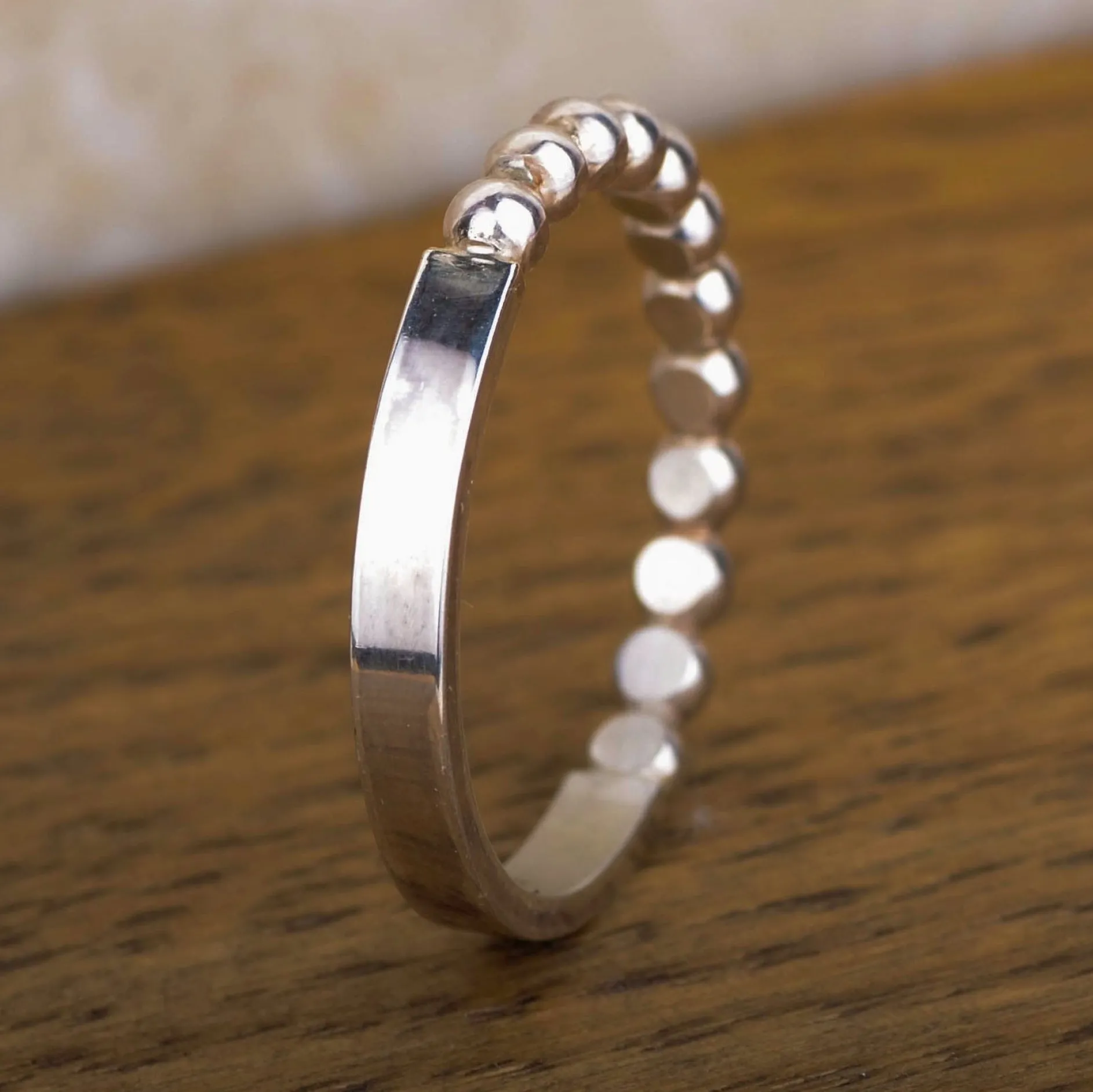 B2B Ring straight pearl