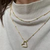 Hanger 14k big heart