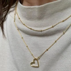 Hanger 14k big heart