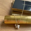 Hanger 14k White pearl bubbles