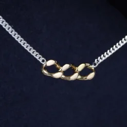 Ketting duo d'or fine
