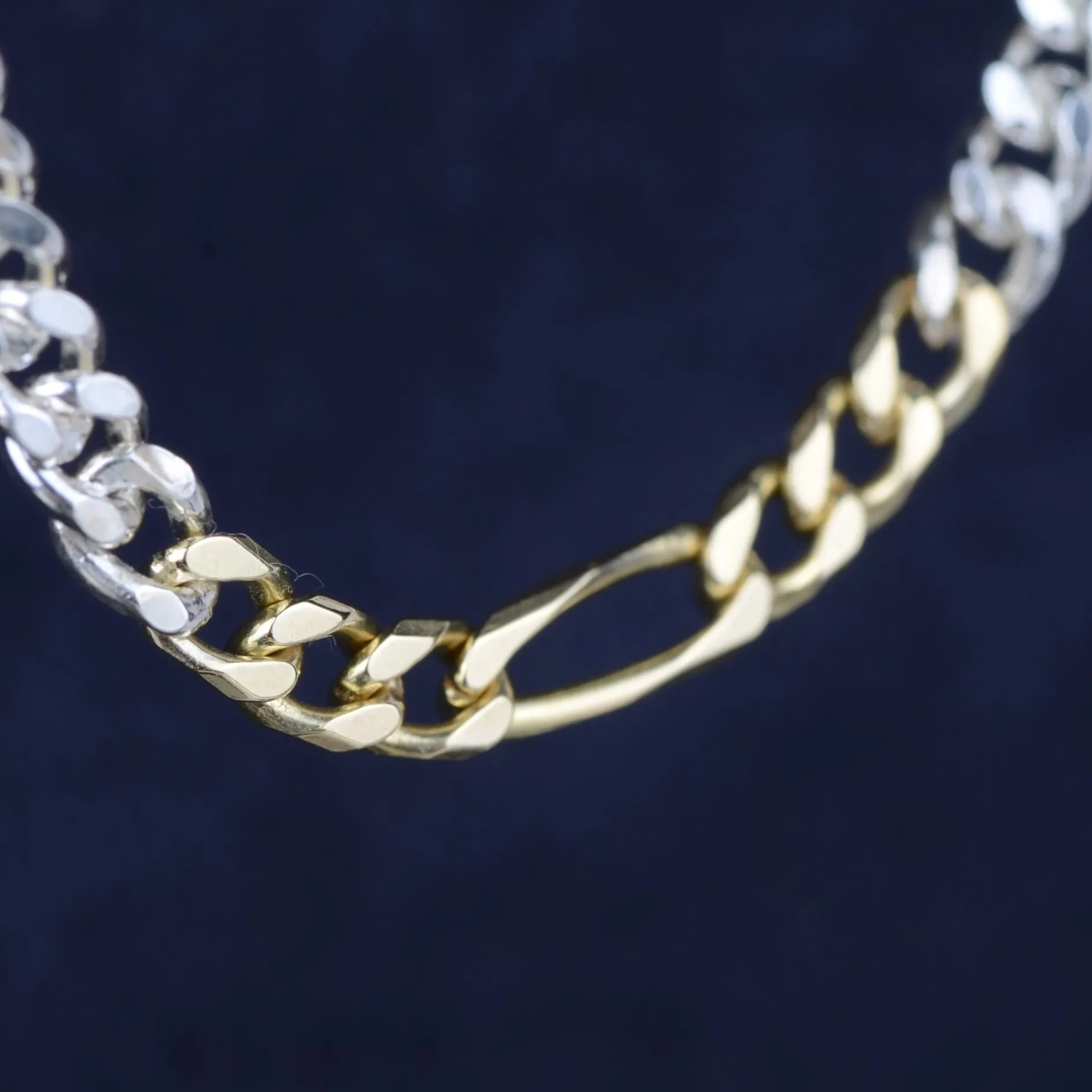 Ketting duo d'or rough
