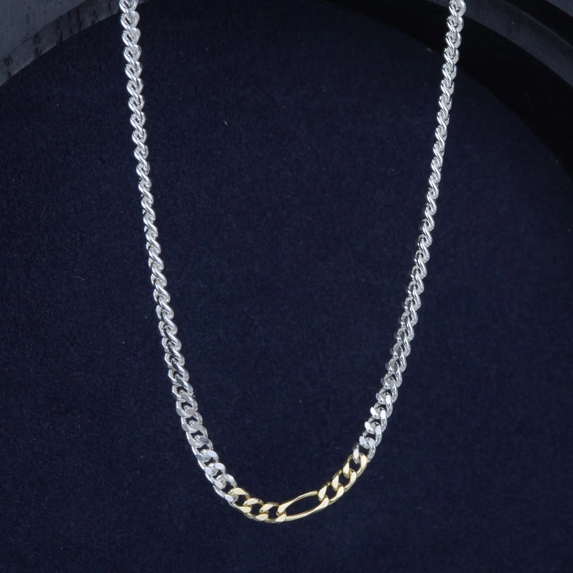 Ketting duo d'or rough