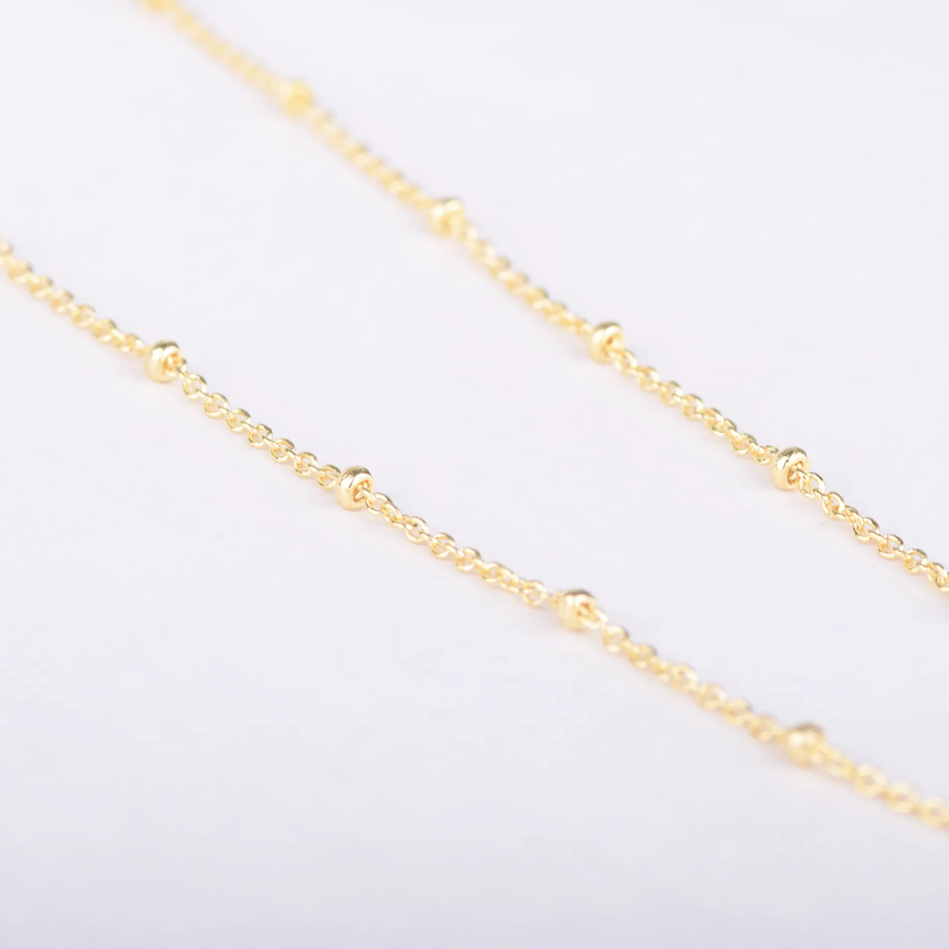 Ketting 14k bamboe