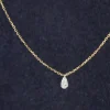 Ketting 18k dangling brilliance