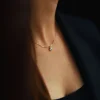 Ketting 14k diamond drop