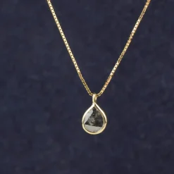 Ketting 14k diamond drop