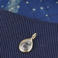 Ketting 14k diamond drop