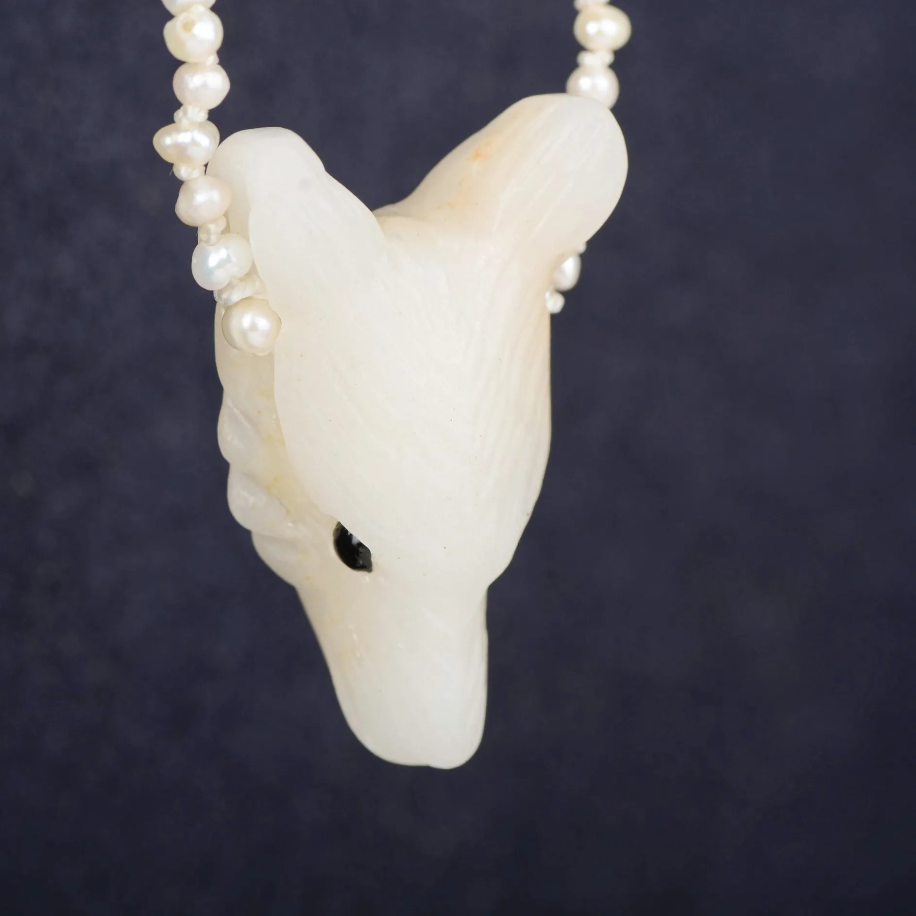ketting 14k moon wolf