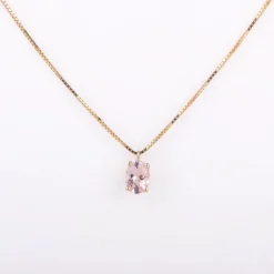 ketting 14k pink peony