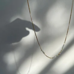Ketting 14k rough rock