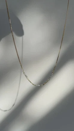 Ketting 14k rough rock