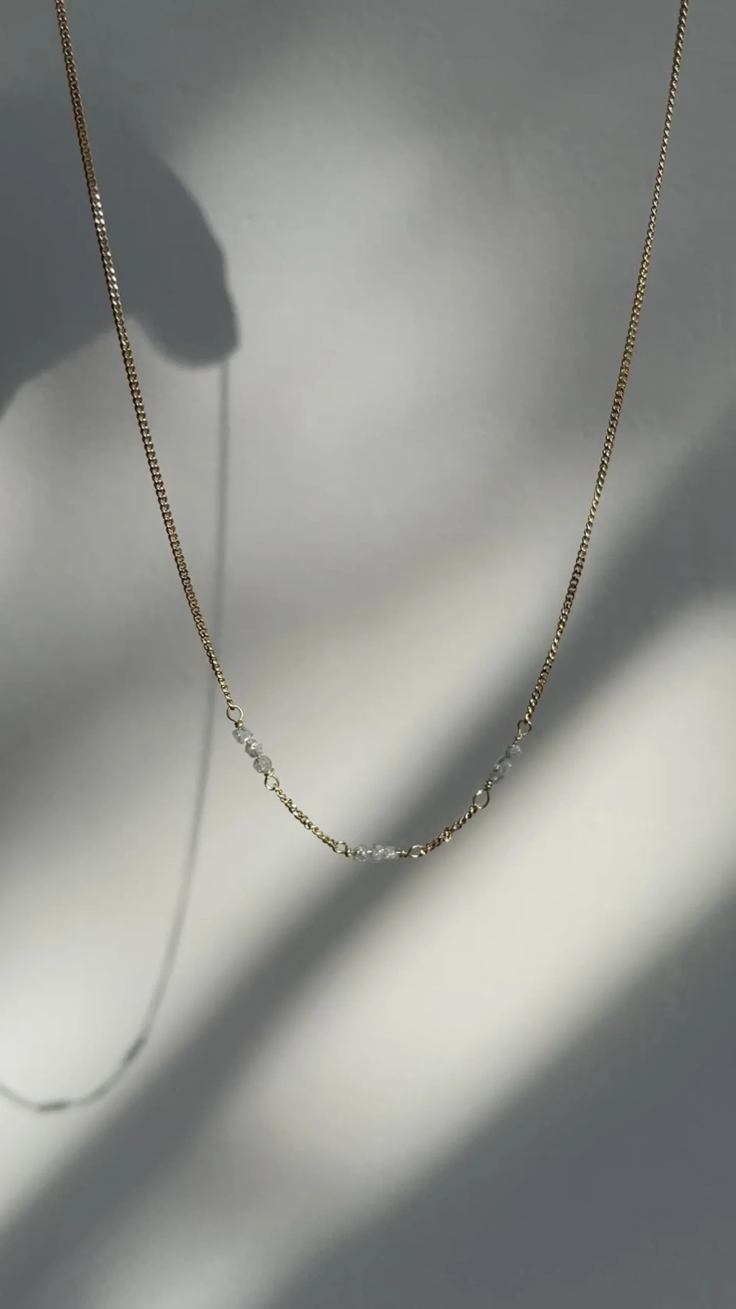 Ketting 14k rough rock