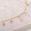 Ketting 14k sapphire blossoms