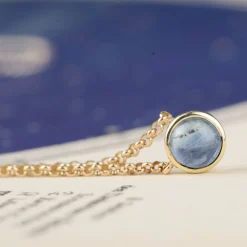 ketting 14k sapphire night