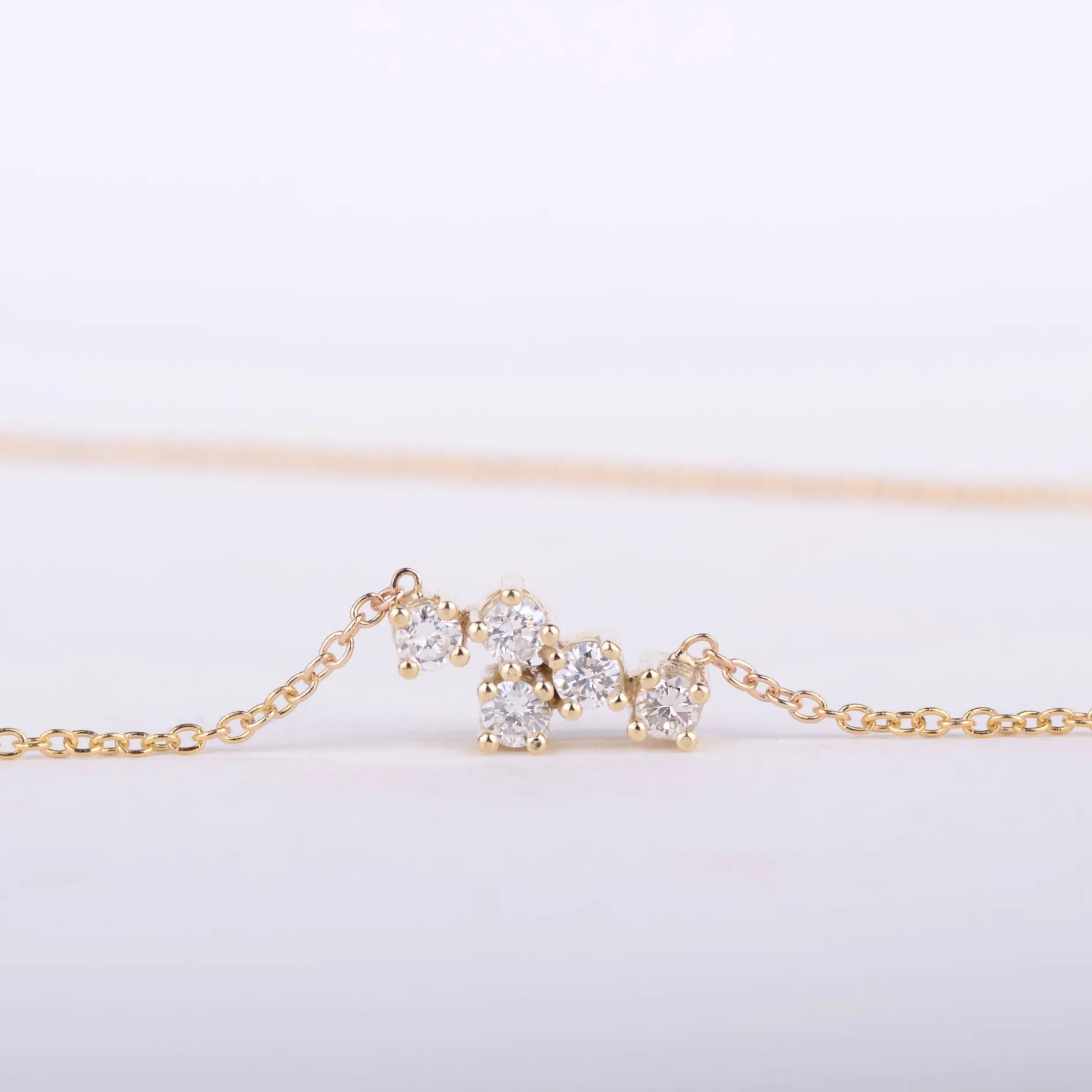 Ketting 14k starlight