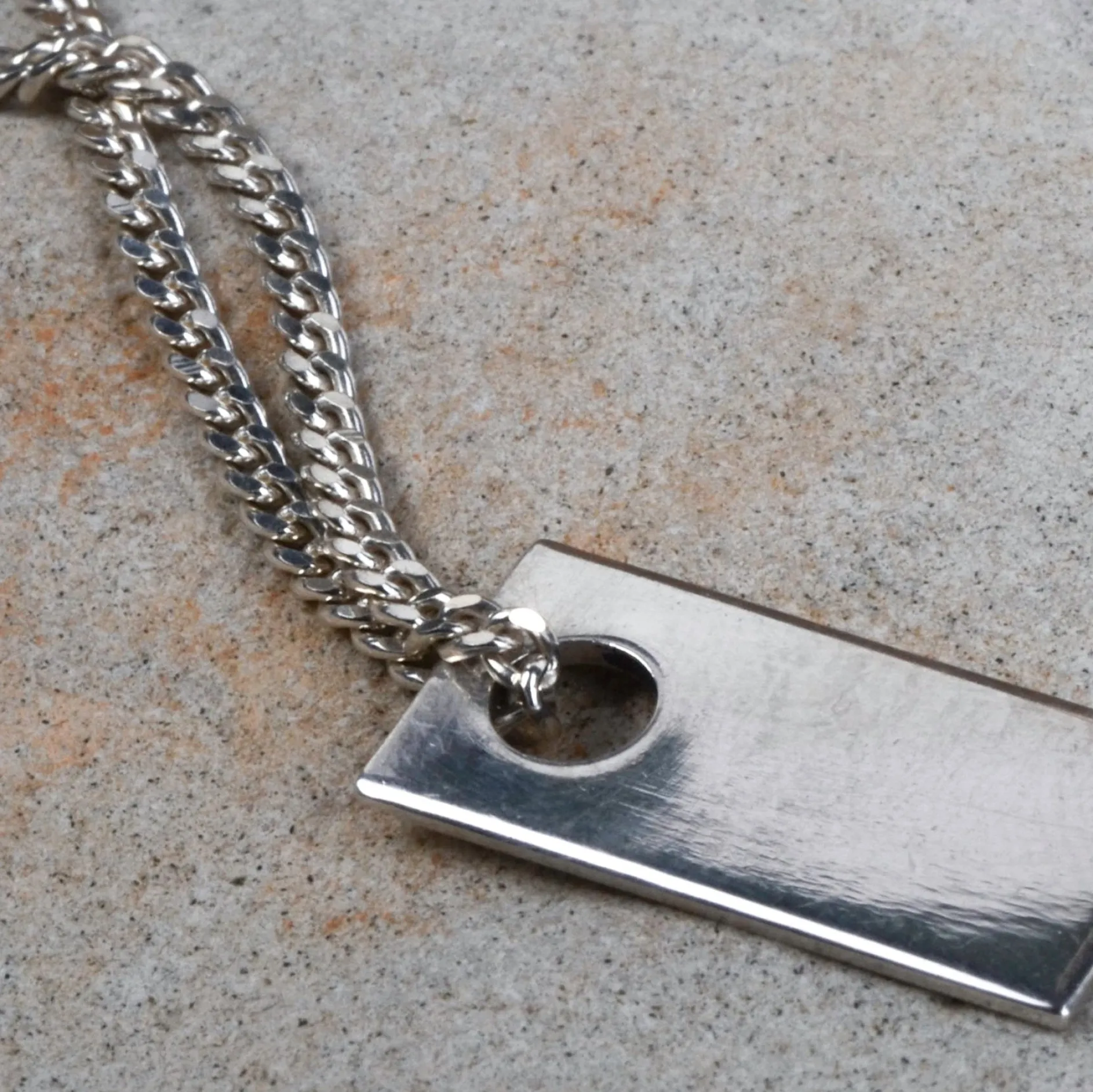 Ketting pendant rectangle
