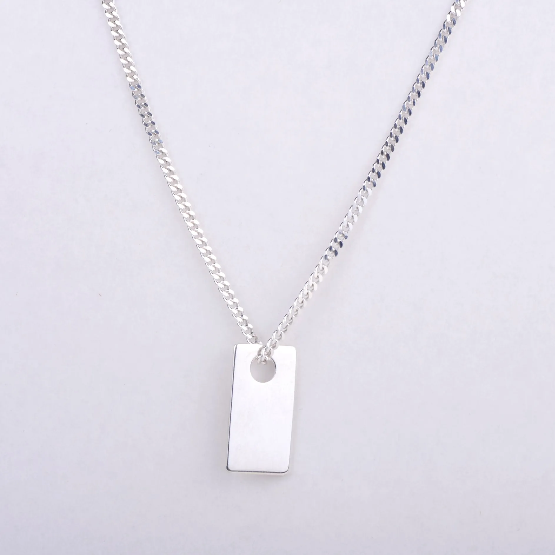 Ketting pendant rectangle