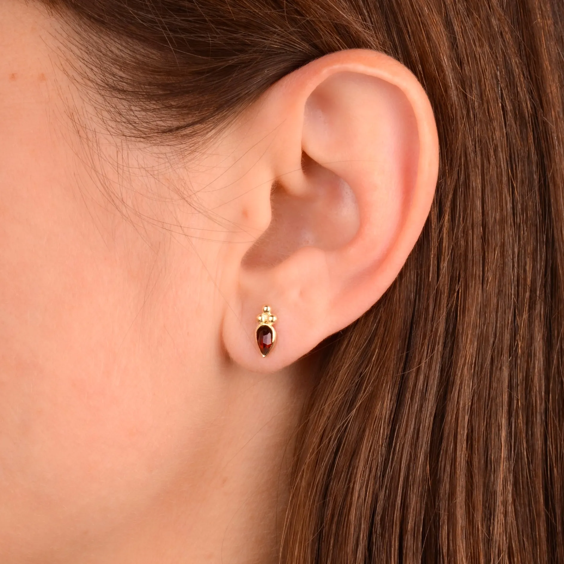 Oorbel 14k amour