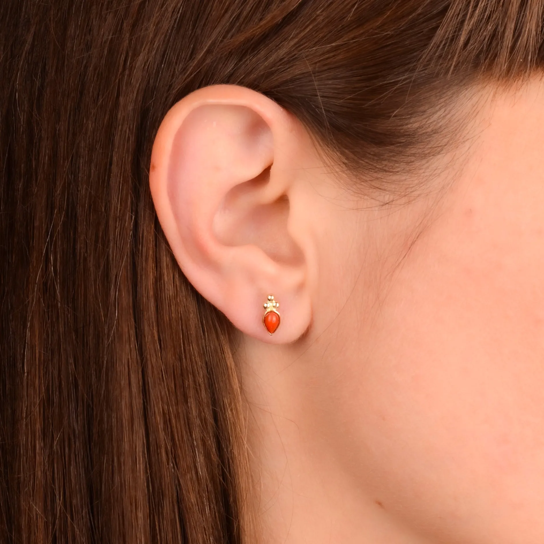Oorbel 14k amour