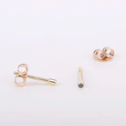 Oorbel 14k black