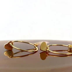 Oorbellen hoops limited heart
