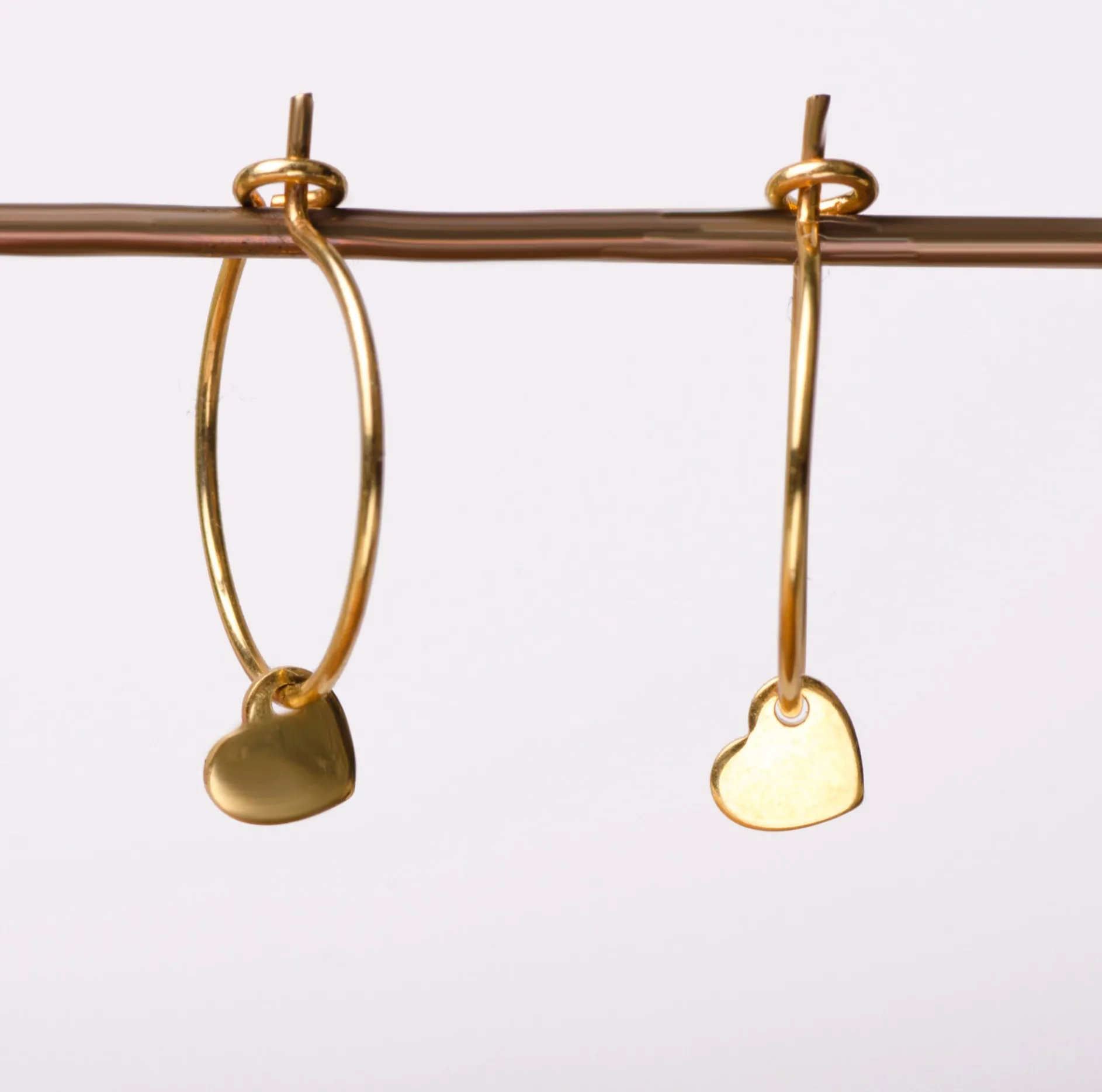 Oorbellen hoops limited heart