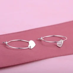 Oorbellen hoops limited heart