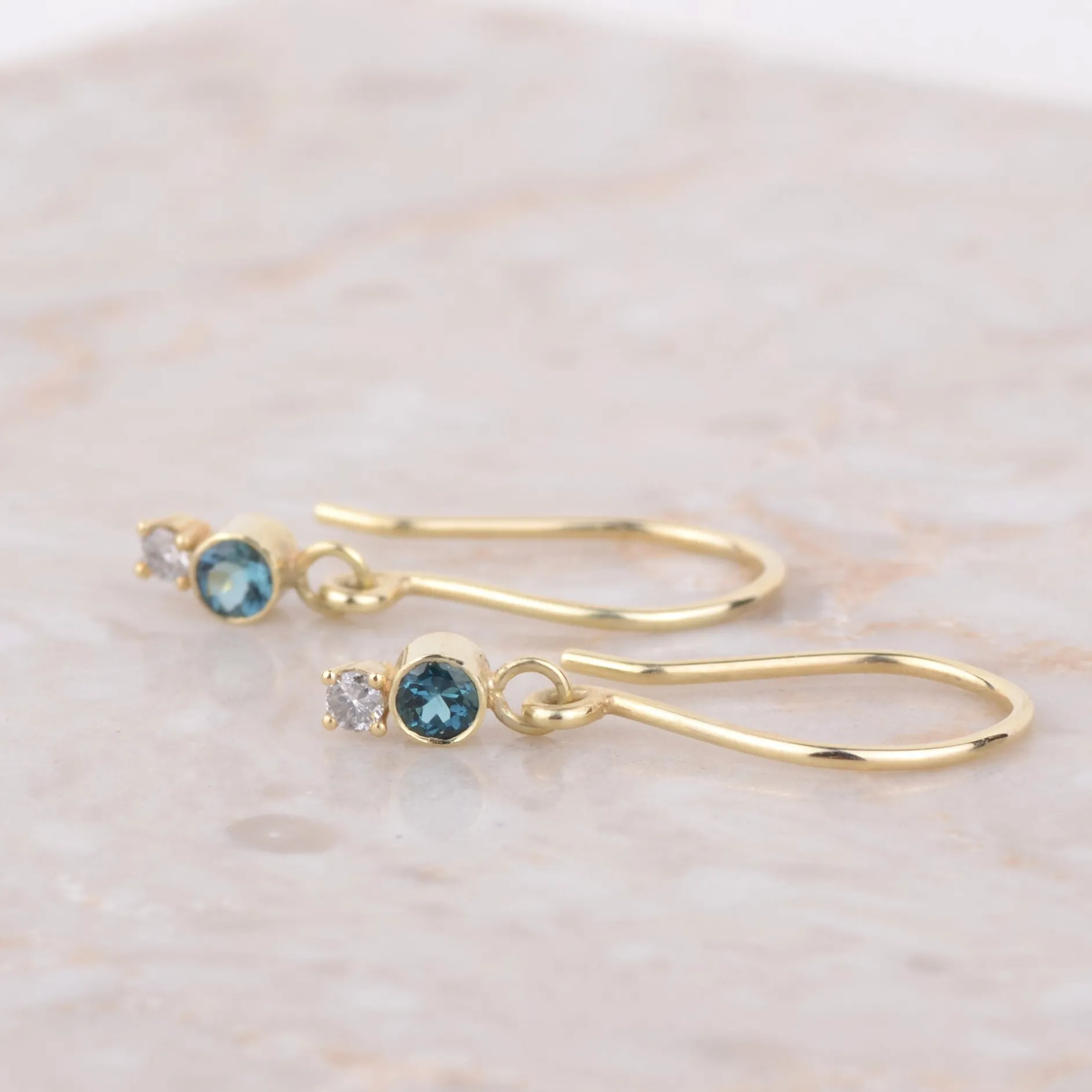 Oorbellen 14k Bouquet 'Een winters wonder'