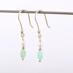 Oorbellen 14k dash of green