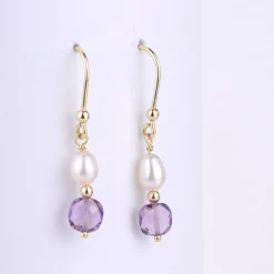 Oorbellen 14k dash of purple