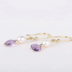 Oorbellen 14k dash of purple