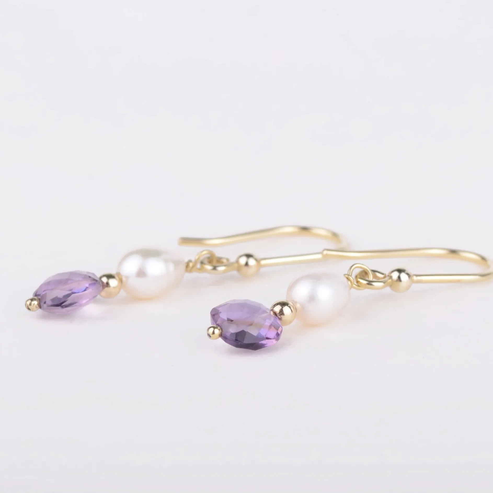 Oorbellen 14k dash of purple