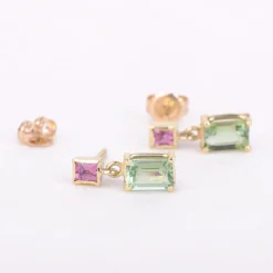 Oorbellen 14k floral
