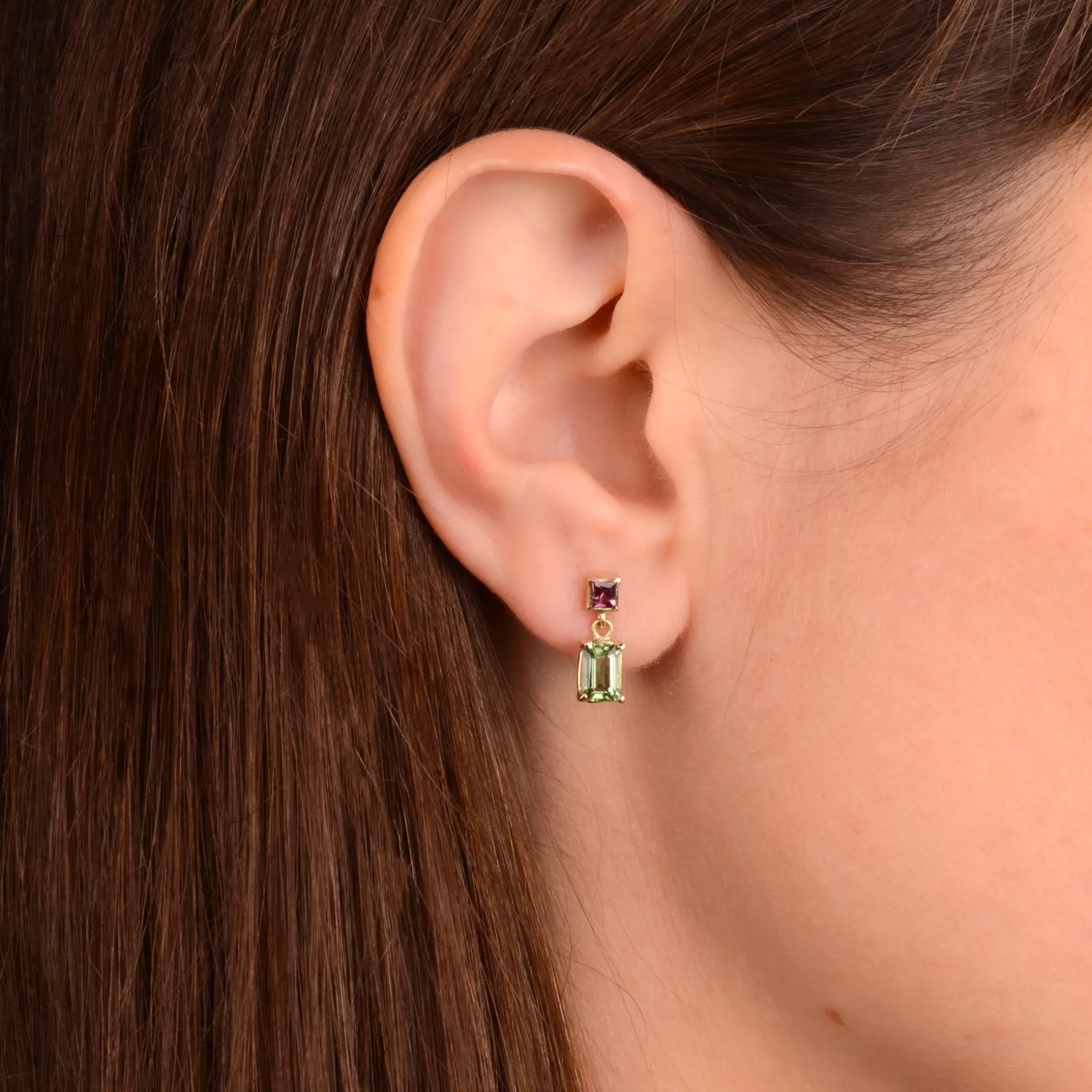 Oorbellen 14k floral