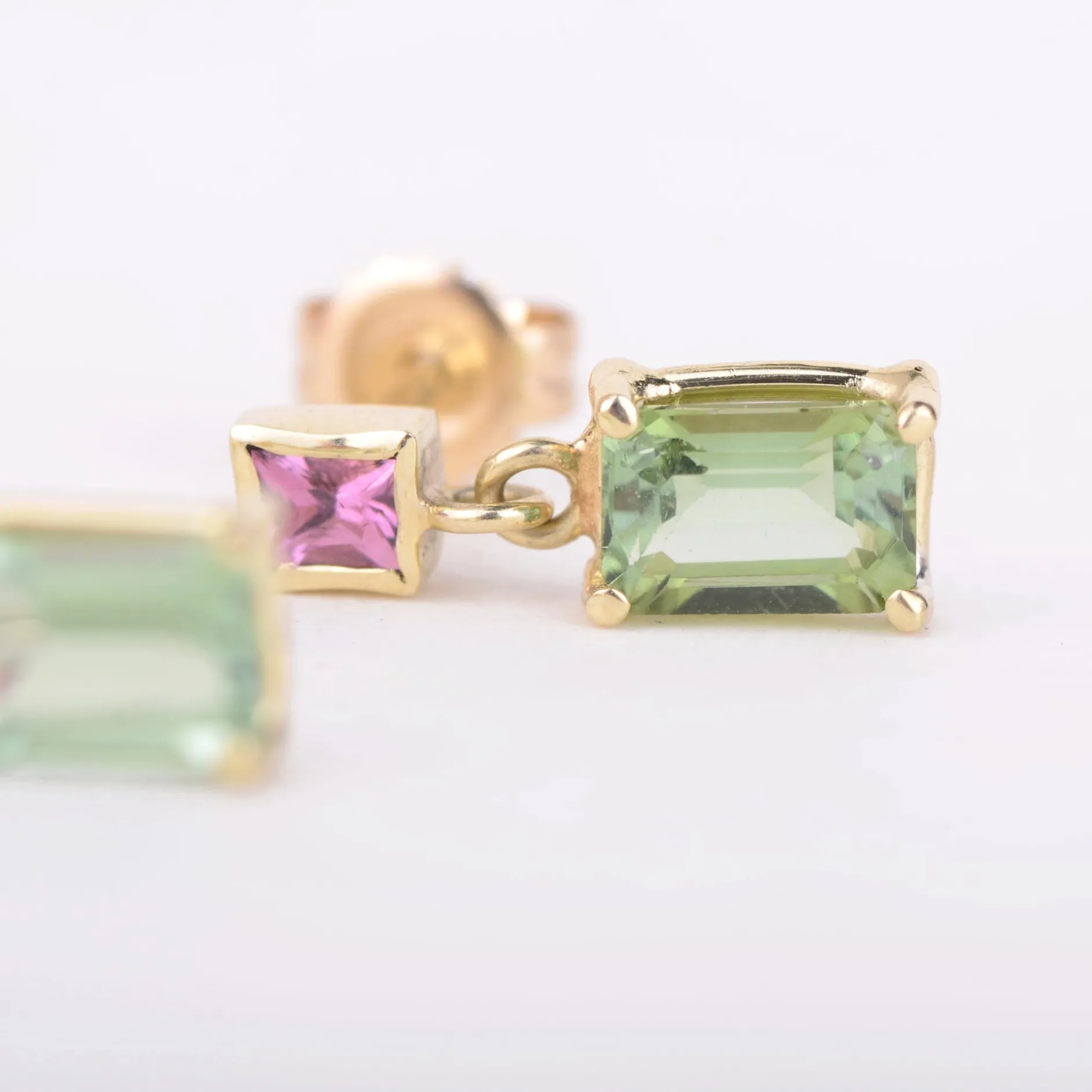 Oorbellen 14k floral
