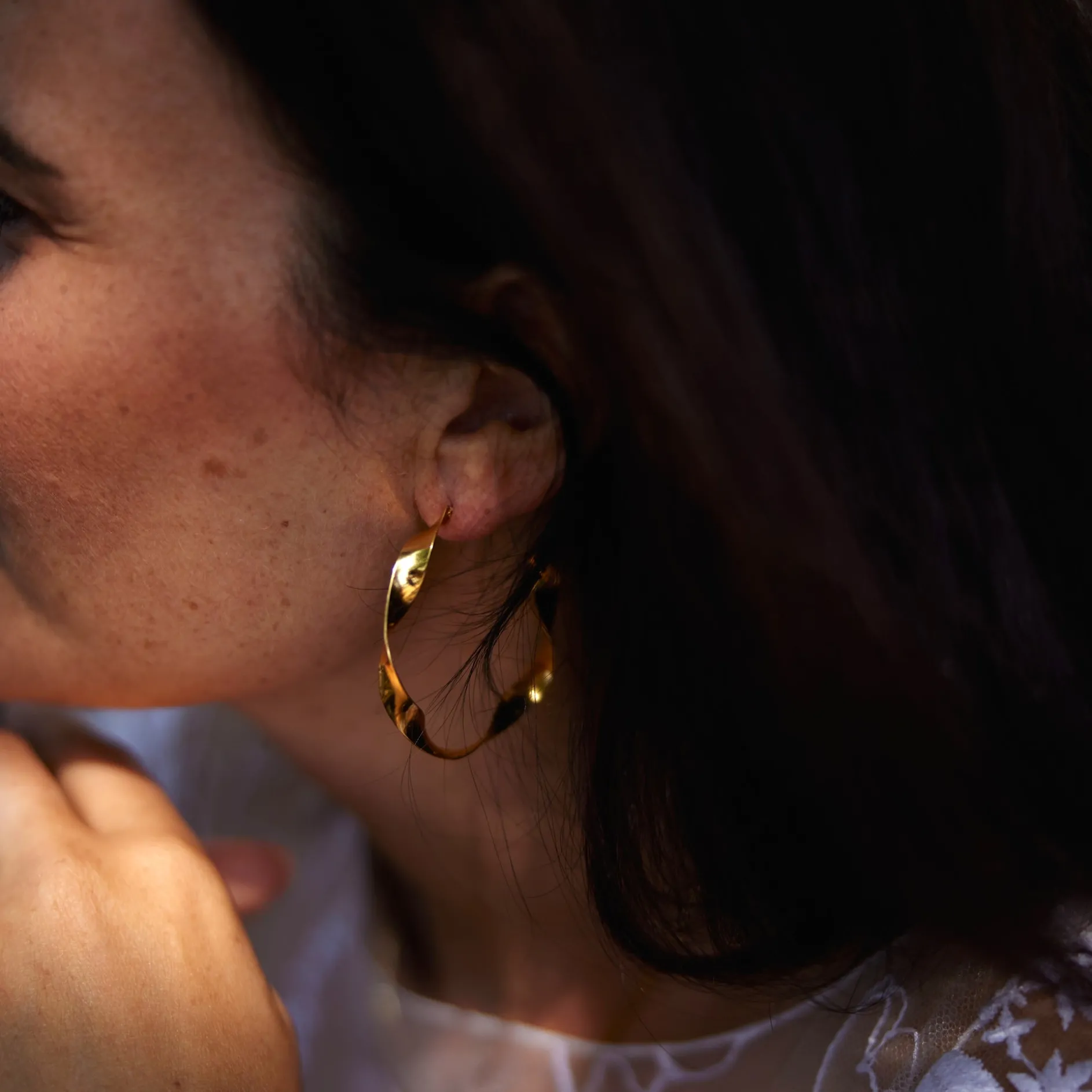 Oorbellen 14k garland hoop