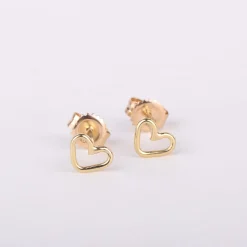Oorbellen 14k heart