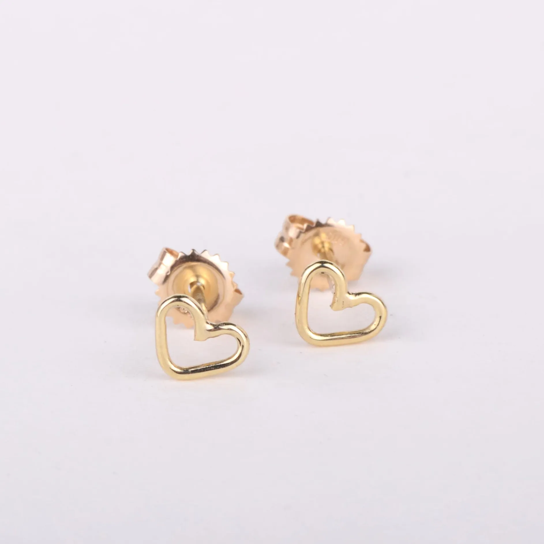 Oorbellen 14k heart
