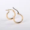 Oorbellen 14k hula hoop