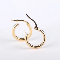 Oorbellen 14k hula hoop