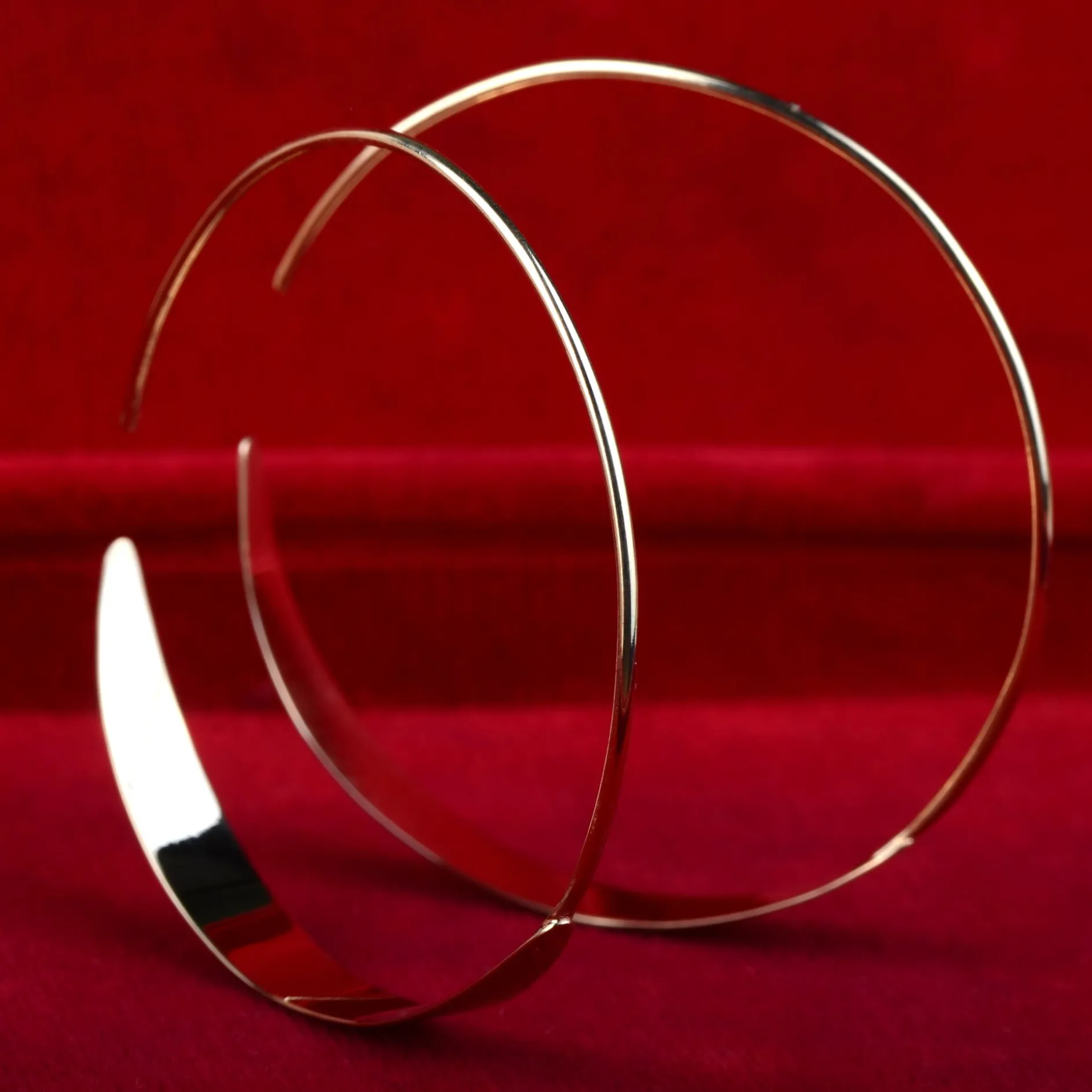 Oorbellen 14k moon