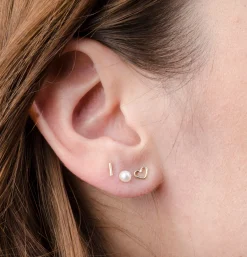 Oorbellen 14k pearl
