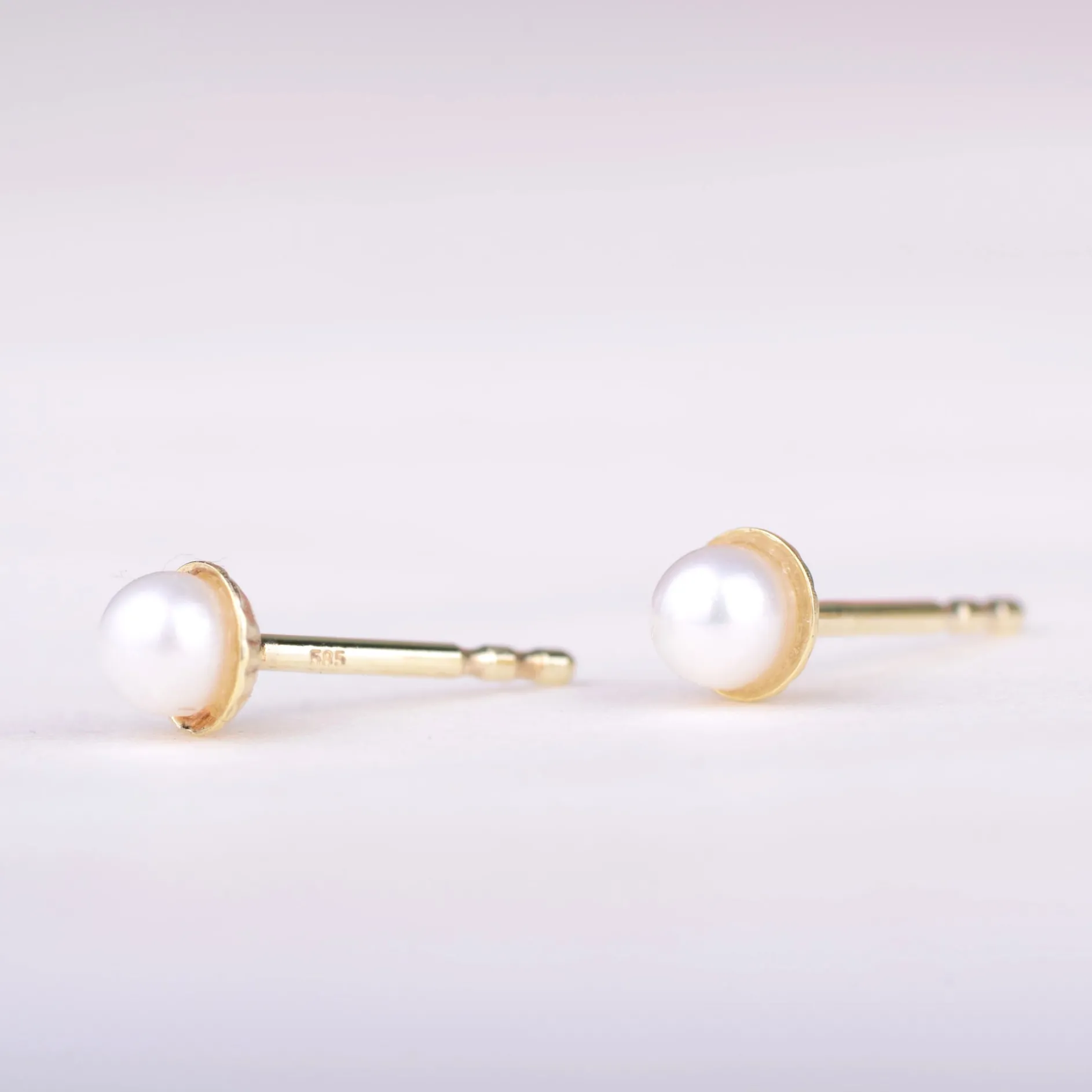 Oorbellen 14k pearl